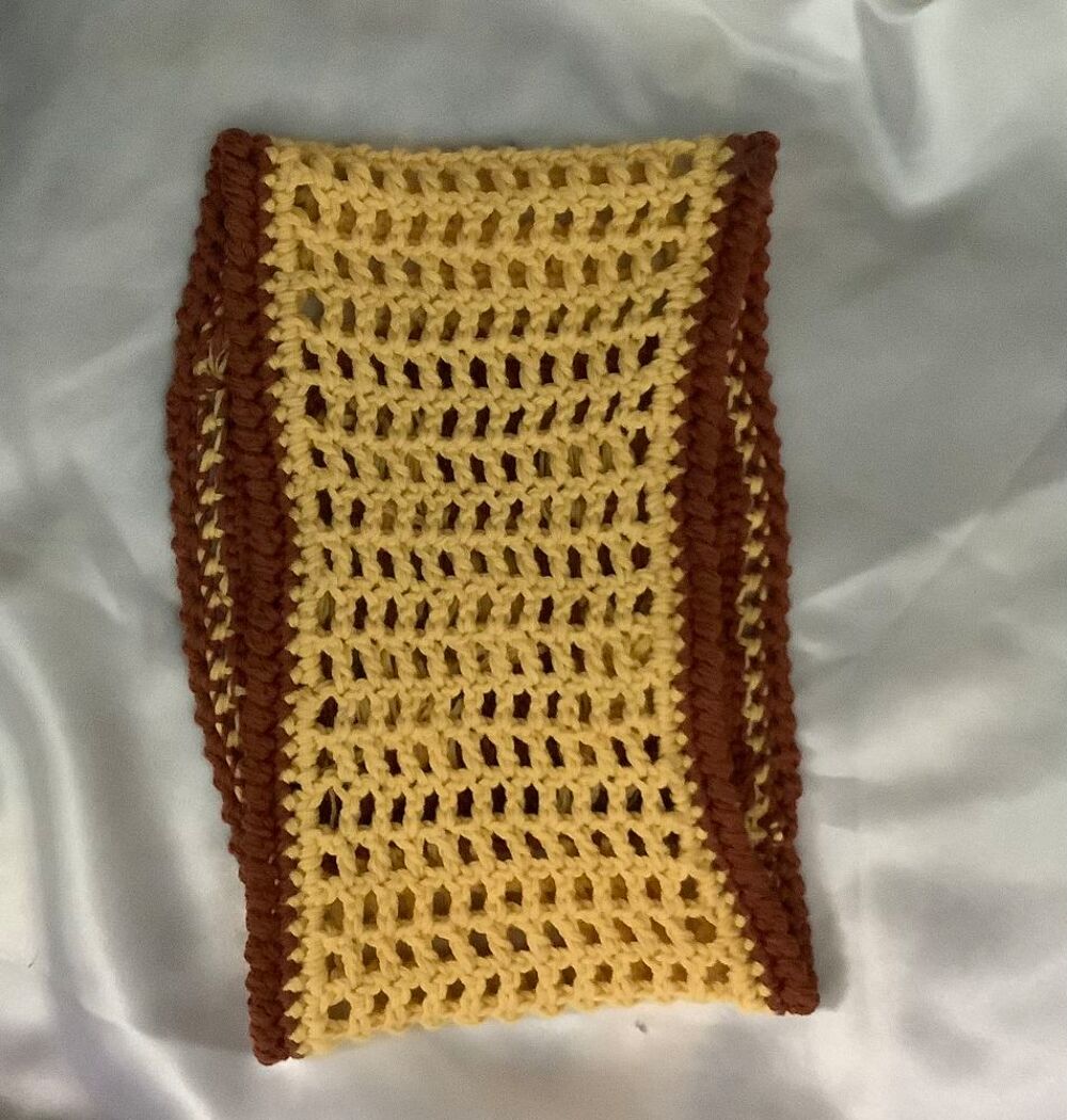 Bandeau fantaisie au crochet coton bio Vêtements