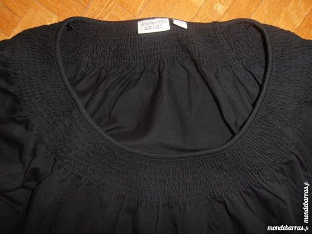 Tee-shirt manches longues noir (V6) Vêtements