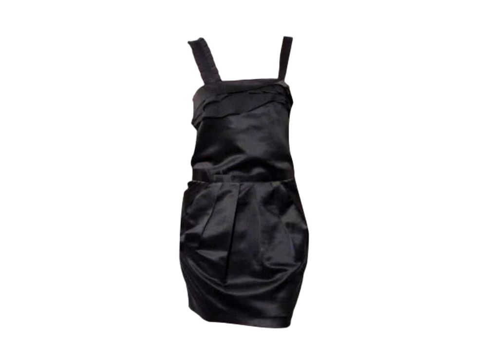Robe en 100% Soie Anthracite &agrave; Bretelles- Ath&eacute; Vanessa Bruno Vêtements