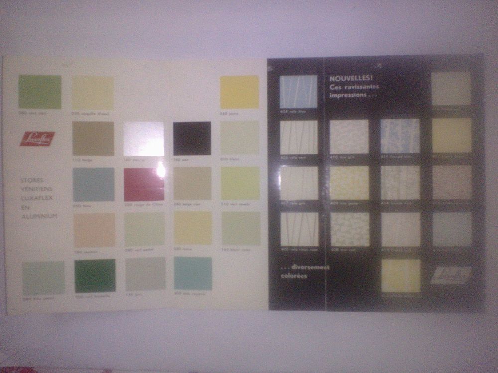 Pub Luxaflex - Carte de nuances - Printed by Huyskes-holland 