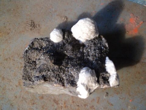 Pierre de Collection Baryte sur Sphal�rite. 35 Loches (37)