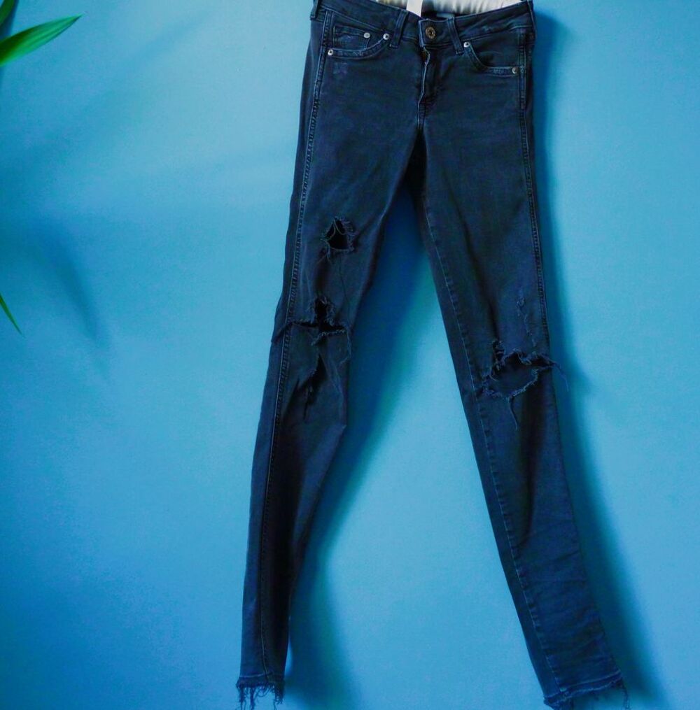 Pantalon Jean Fille 12 ans Gemo slim rock TBE 25 /32 noir Vêtements enfants