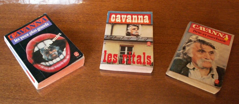 lot de 3 livres de poche CAVANNA ou &eacute;change Livres et BD