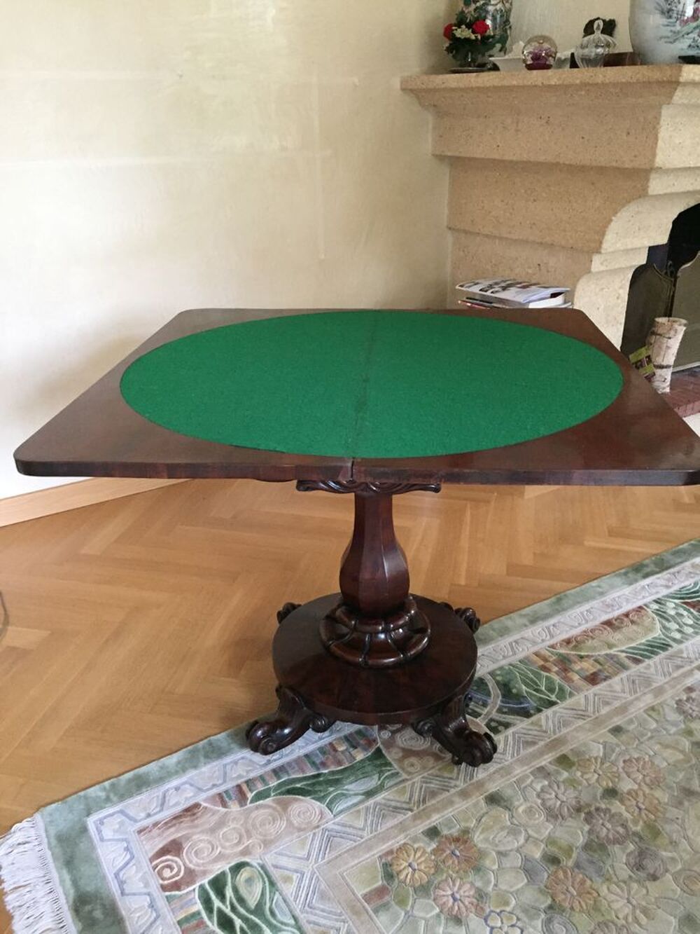 table de jeux Anglaise acajou Meubles