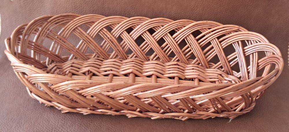 panier &agrave; pain pani&egrave;re corbeille en osier vernis 
Cuisine