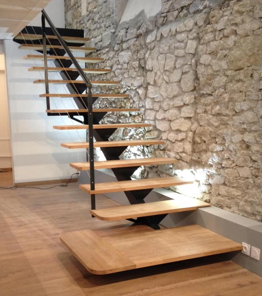 escalier limon centrale contemporain Bricolage