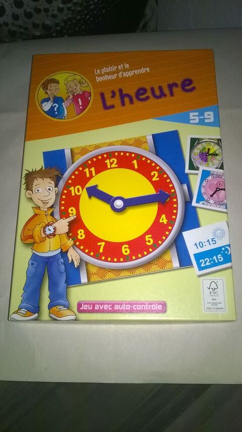 Jeux le plaisir et le bonheur d'apprendre l'heure
Jeu avec 5 Talange (57)
