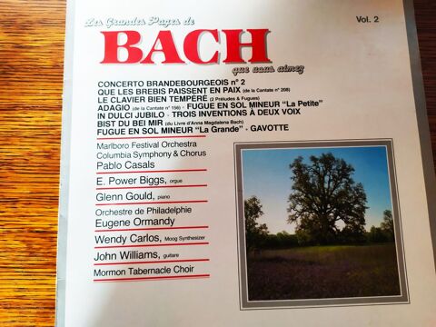 Disque 33 t vinyl Les Grandes Pages De Bach 2 4 Sisteron (04)