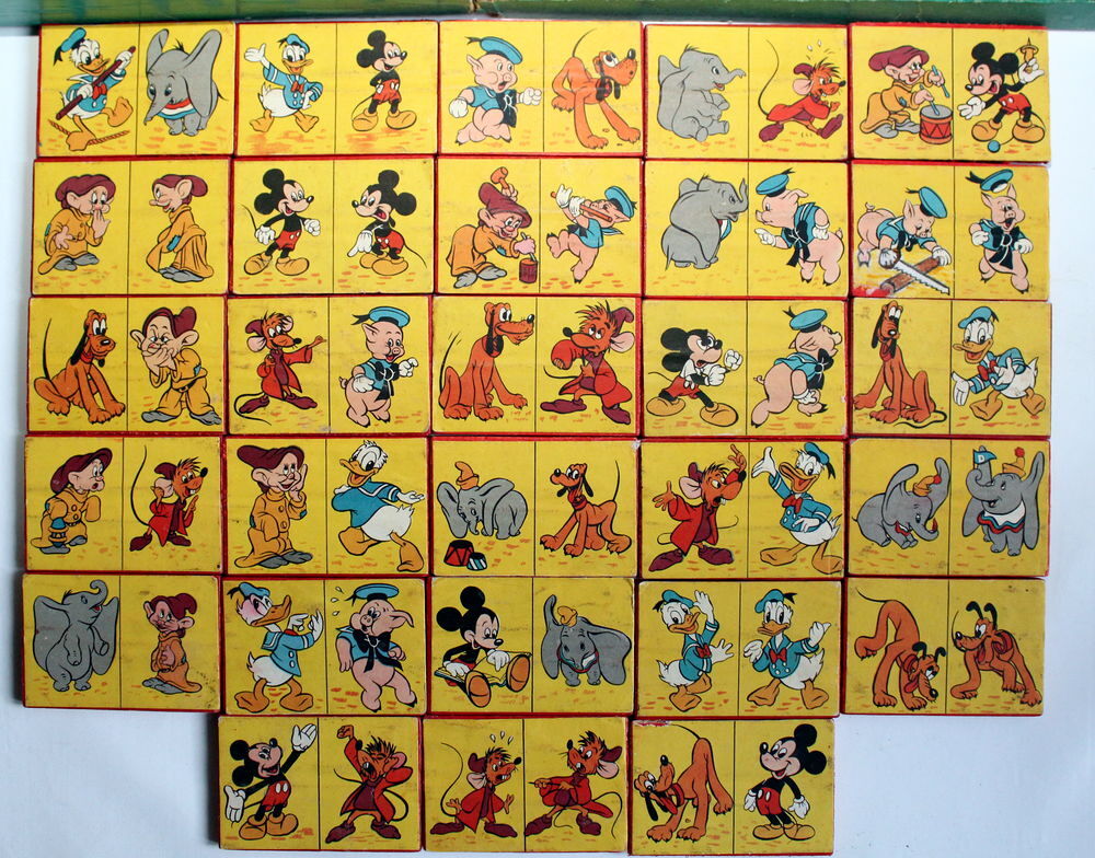 Jeu de Dominos en bois WALT DISNEY 1950 Jeux / jouets
