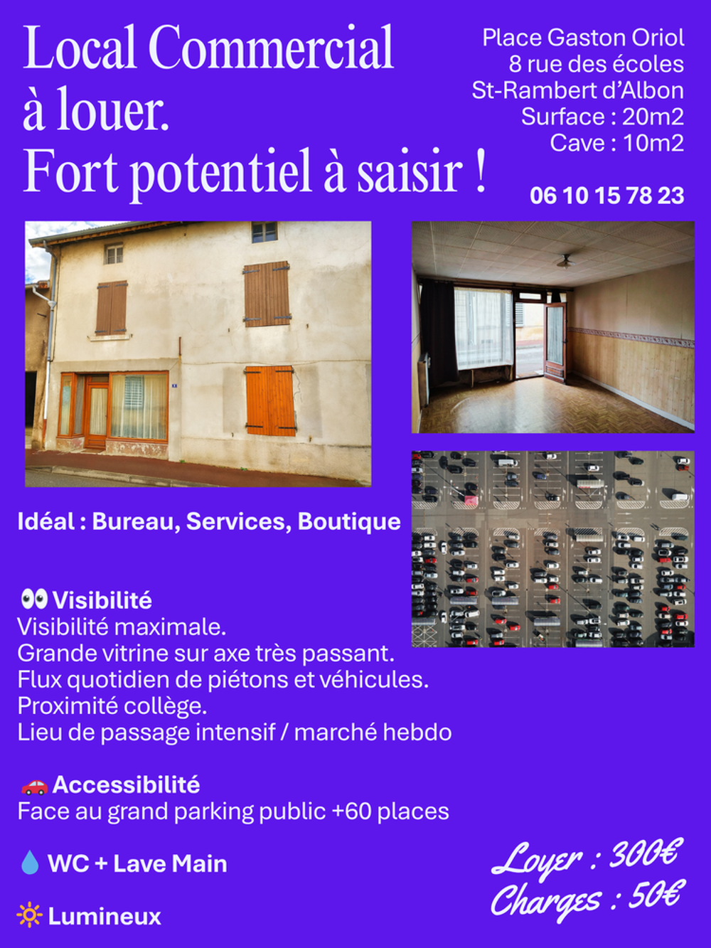 Location Autre Local commercial Bureau r�nov� Grande Vitrine Hyper-Centre Lyon 3