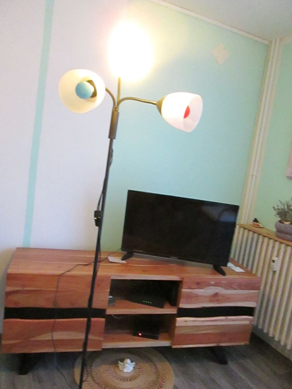 LAMPADAIRE SUR PIEDS 3 LUMIERES LED EN COULEUR Décoration