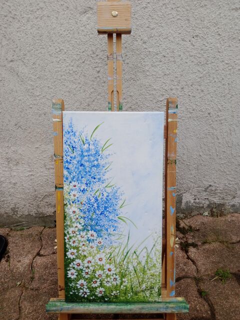 tableau fleuri - d�coration - peinture acrylique 35 Comines (59)