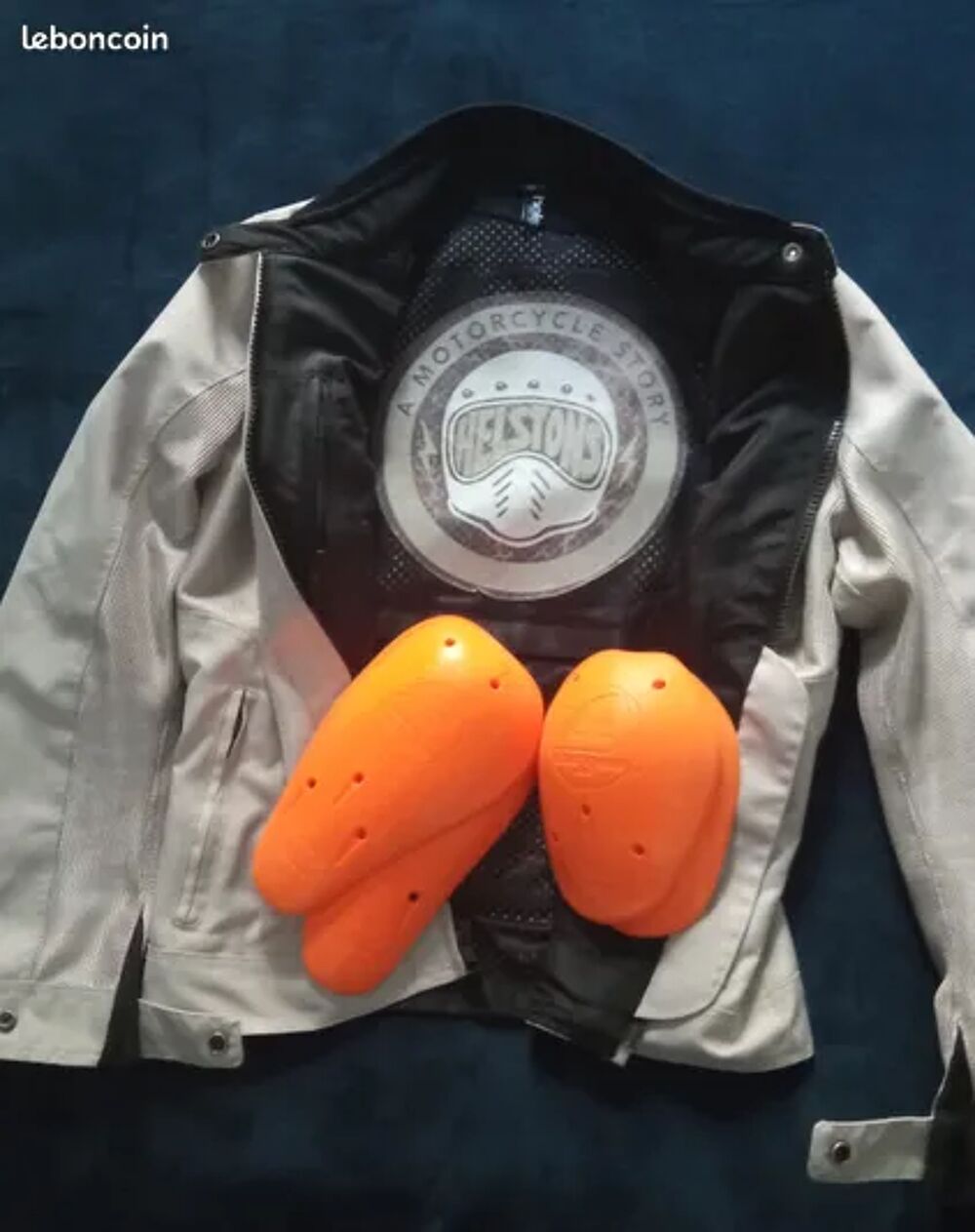 Blouson moto femme helstons stoner femme tissu mesh Vêtements