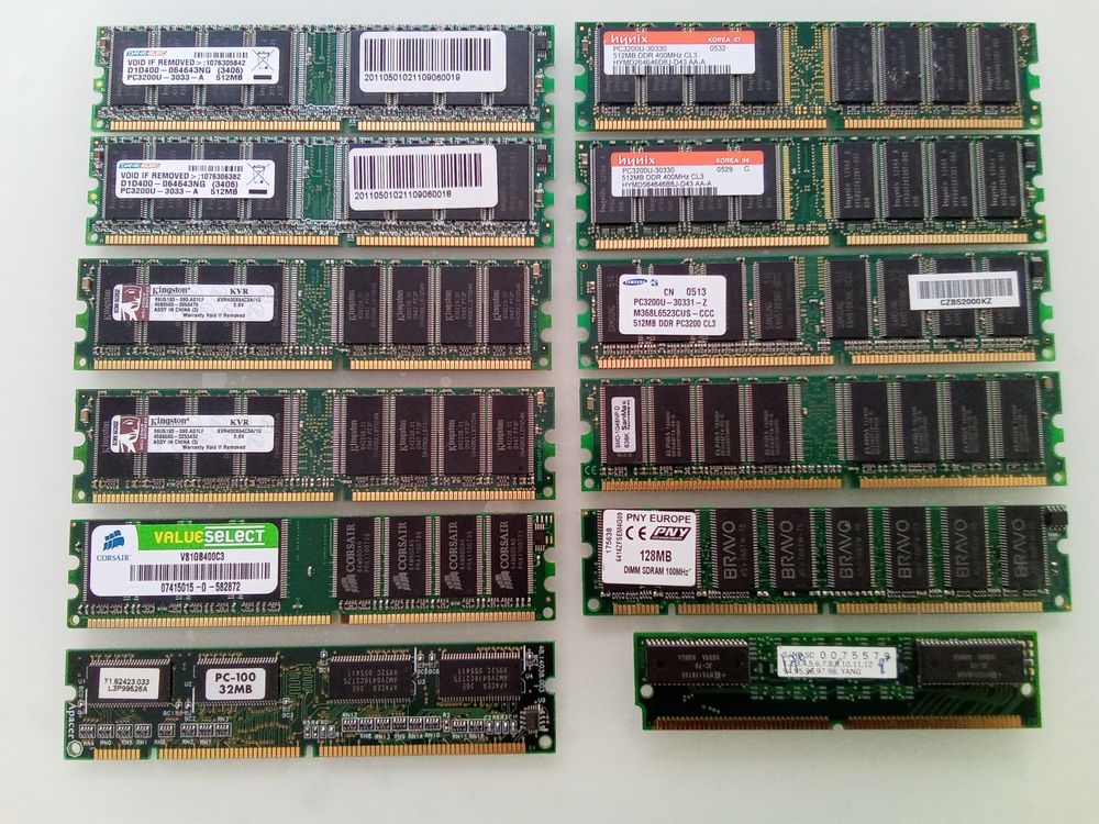 Barrettes m&eacute;moire PC Matériel informatique