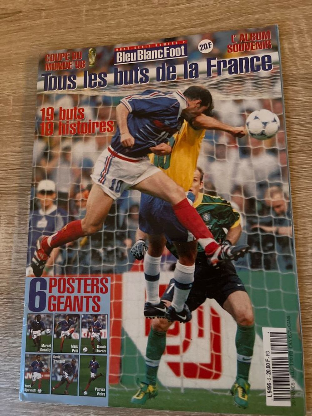 Bleu blanc foot album souvenir CDM 98 