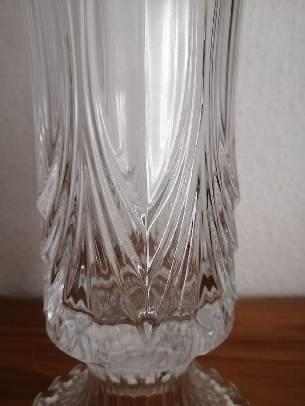 Tr&egrave;s beau vase massif en cristal d'Arques Décoration