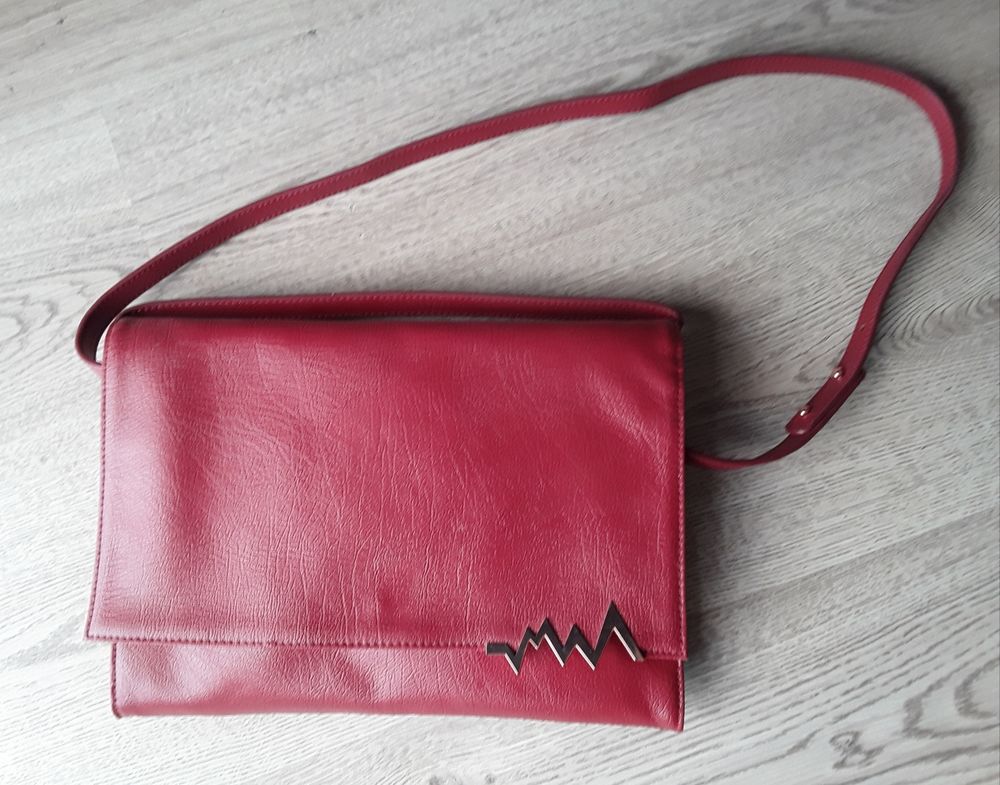 Sac cuir rouge, Cop Copine Maroquinerie