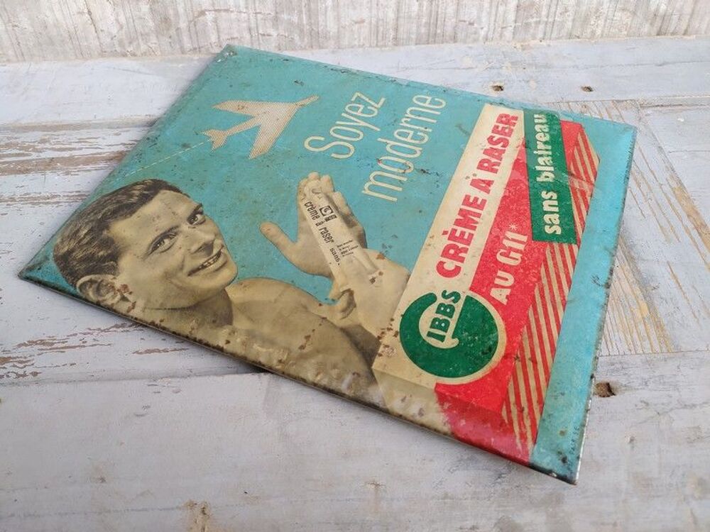 Ancien Glacoide Gibbs Cr&egrave;me &agrave; Raser Vintage
