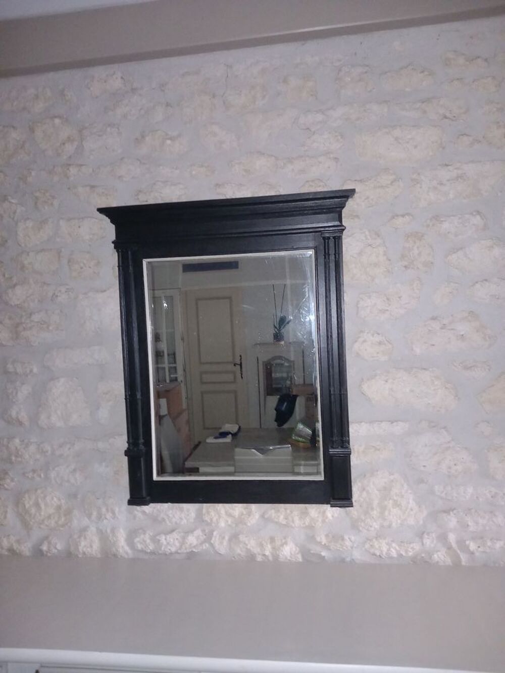 Miroir mural en noyer Meubles