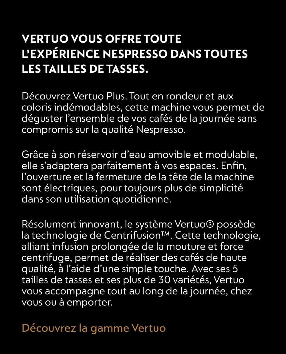 NESPRESSO vertuo + Electromnager