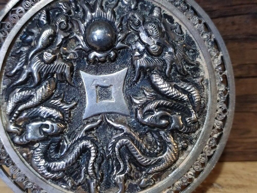 M&eacute;daille Dragons Argent Indochine Chine 
