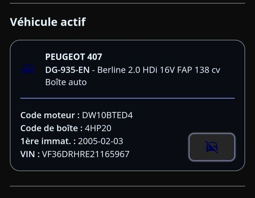 407 2.0 HDi 16v Ex&eacute;cutive Pack FAP A 2005 occasion 83330 Le Castellet