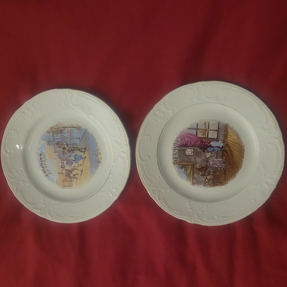 ASSIETTES ANCIENNES SAINT - AMAND Cuisine