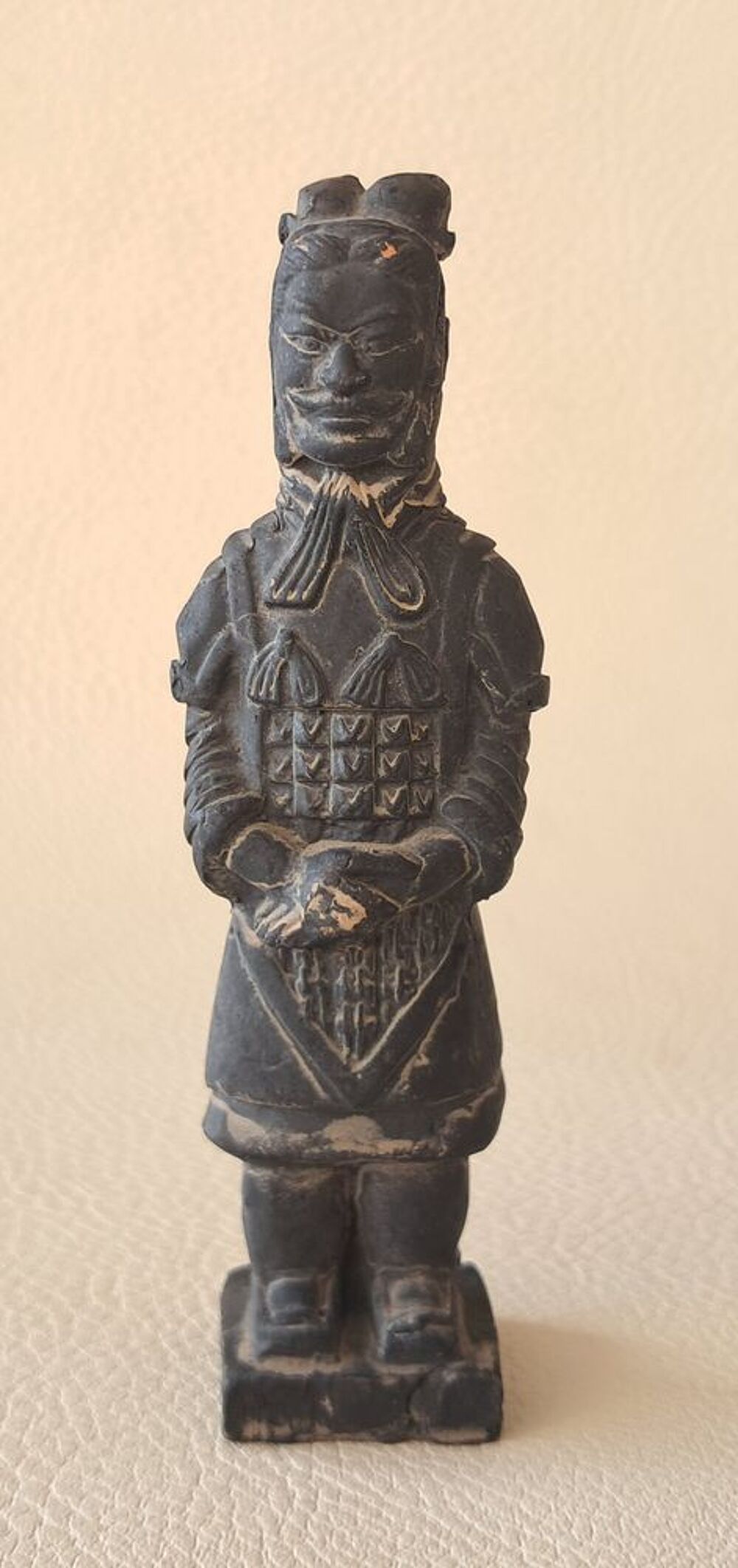 lot de 4 figurines en terre cuite guerriers chinois Décoration