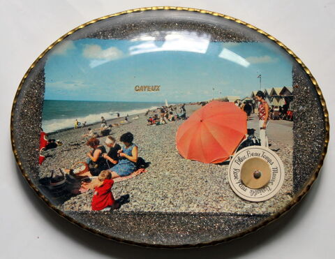 Cadre verre bombé baromètre plage de CAYEUX
paillettes 25 Issy-les-Moulineaux (92)