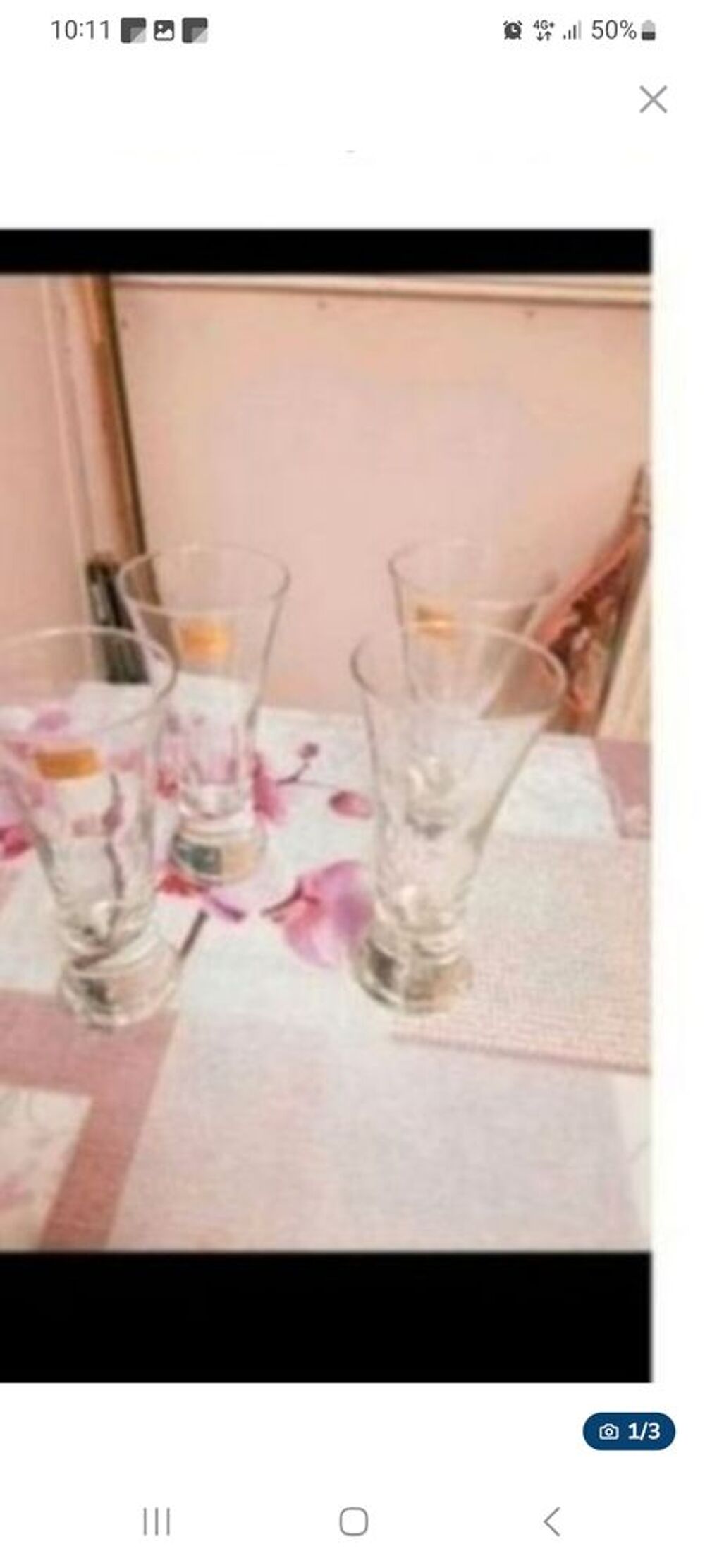 lot 4 verres &agrave; pastis luminarc ( NEUF) Cuisine
