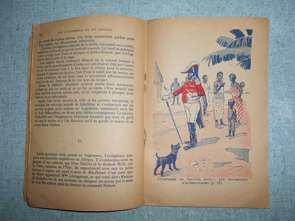 livret " les d&eacute;couvertes de Livingstone" 