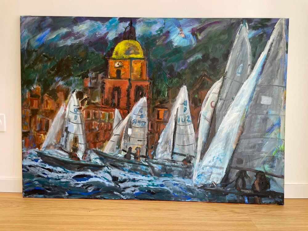 Peinture Voiles de St-Tropez Décoration
