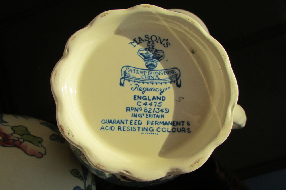 Pichet MASON'S, mod&egrave;le Regency, 450ml , 1950s Dcoration