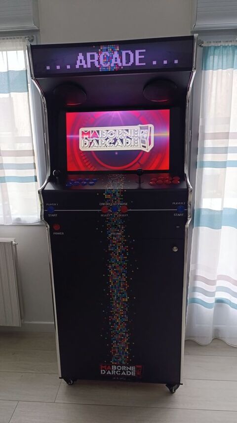 BORNE D'ARCADE, 15000 JEUX, HAUT DE GAMME, FABRIQUEE FRANCE 1690 Villiers-sur-Orge (91)