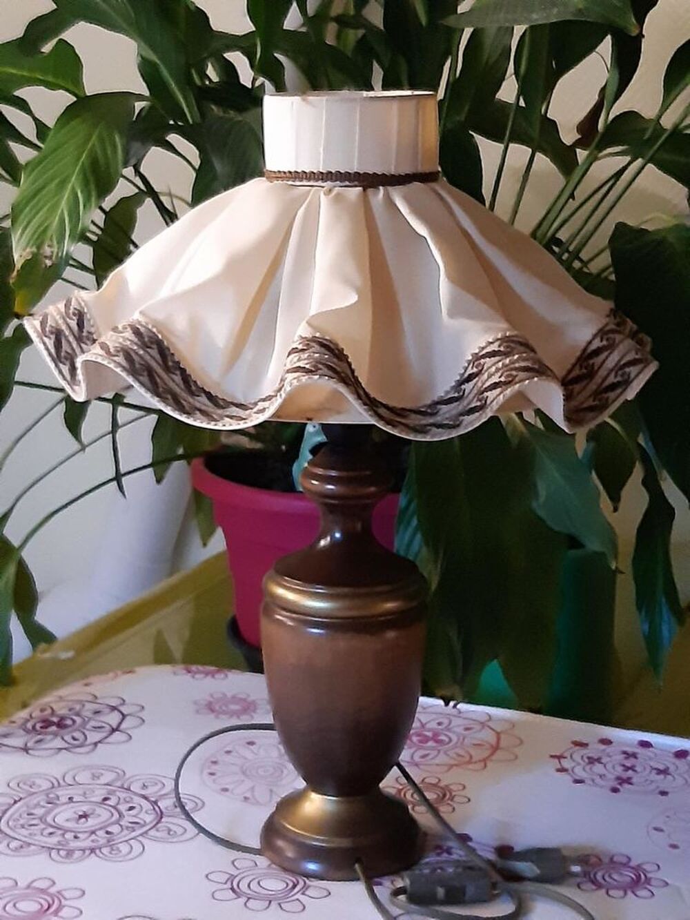 Lampe ancienne sur pied Vintage Décoration