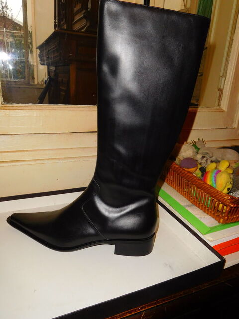 très belles bottes noires cavalières en cuir neuves 50 Vitry-sur-Seine (94)