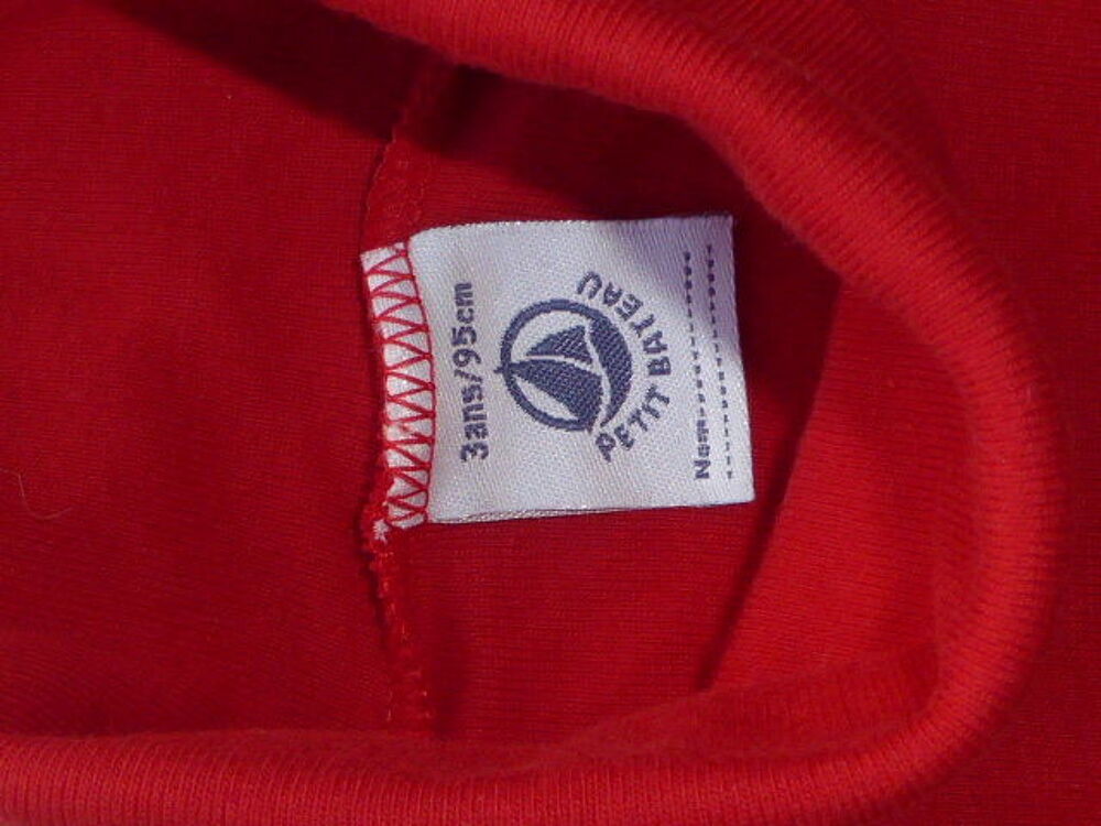 Petit Bateau sous pull rouge 3 ans Vêtements enfants