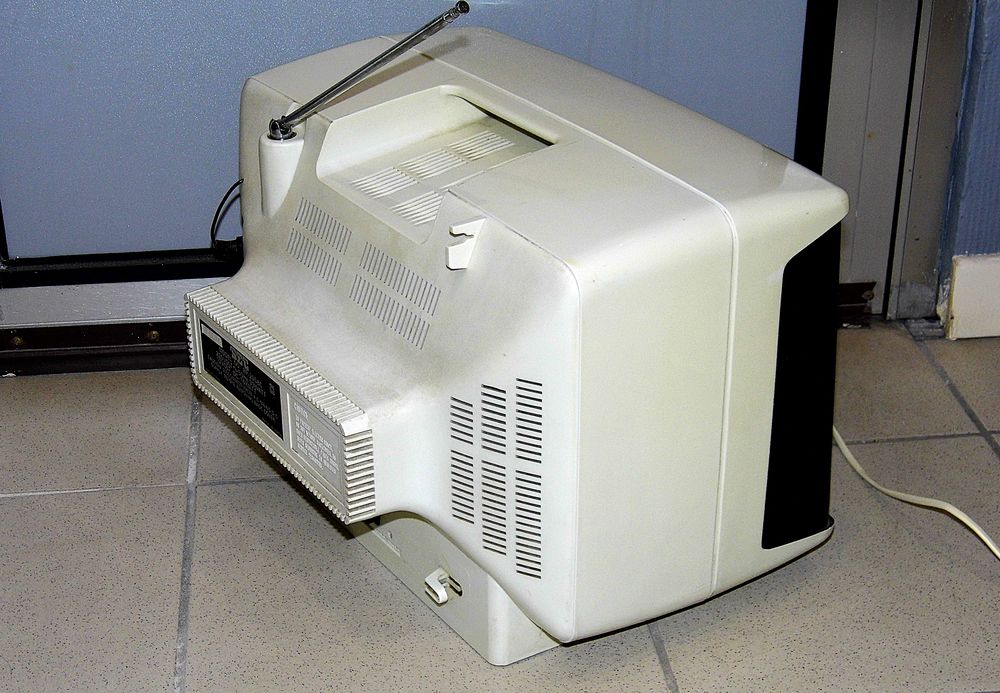 T&eacute;l&eacute;vision vintage SEC t&eacute;l&eacute;viseur ancien TV d&eacute;co retro Pop art D�coration