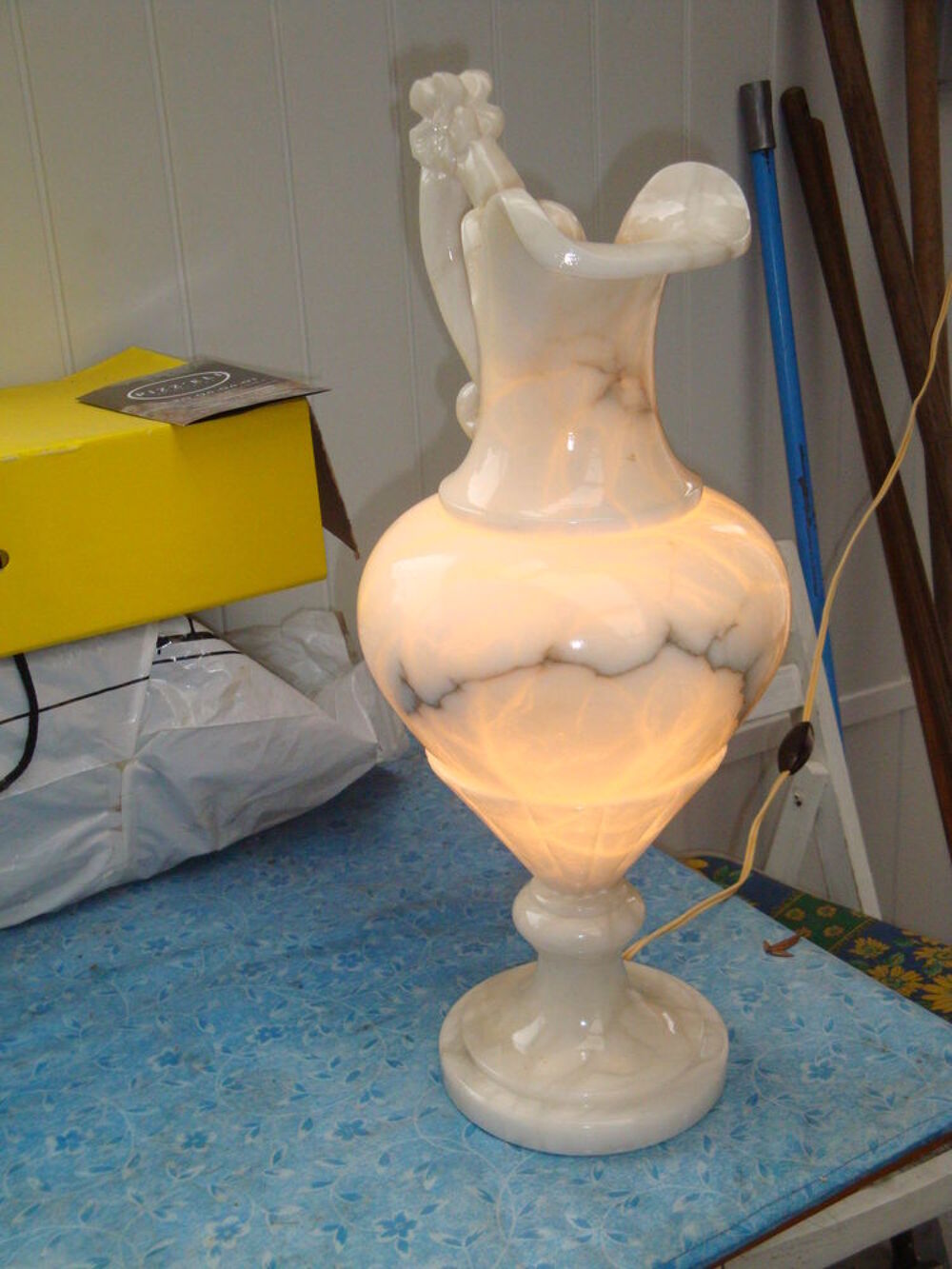 lampe marbr&eacute; Décoration
