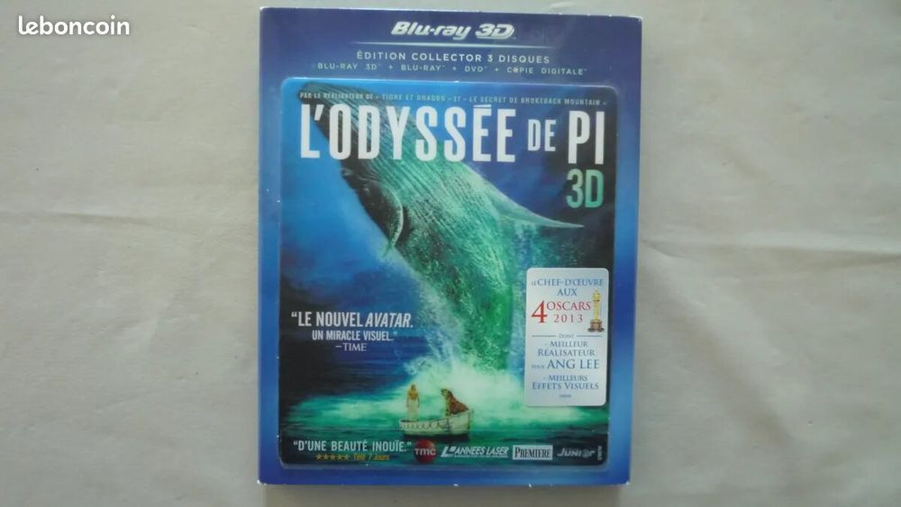 l'Odyss&eacute;e de Pi 3D DVD et blu-ray