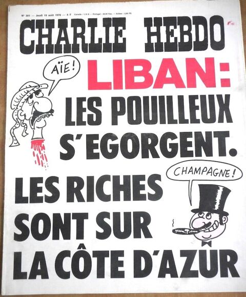 CHARLIE HEBDO 301, 19-8-1976, Liban: les pouilleux s'gorge 8 Penvnan (22)