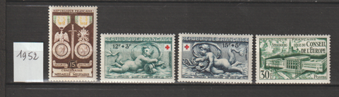 Timbres Neufs avec Charni�re ou trace ANNEES 50 20 Valros (34)