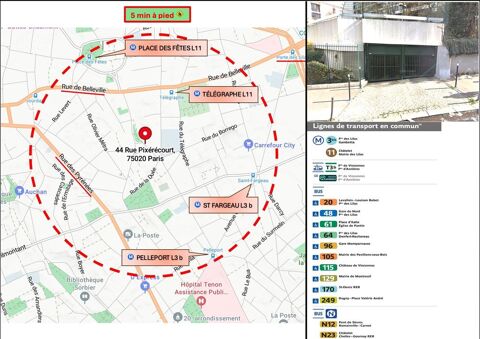  Parking / Garage  louer 12 m