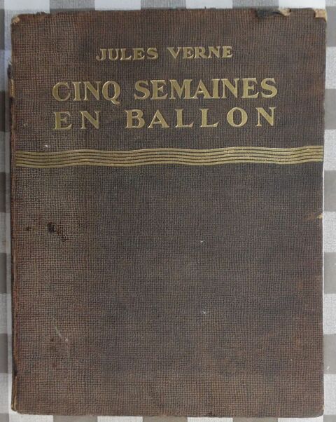 JULES VERNE 
CINQ SEMAINES EN BALLON 
A RESTAURER 1943 80 Castries (34)