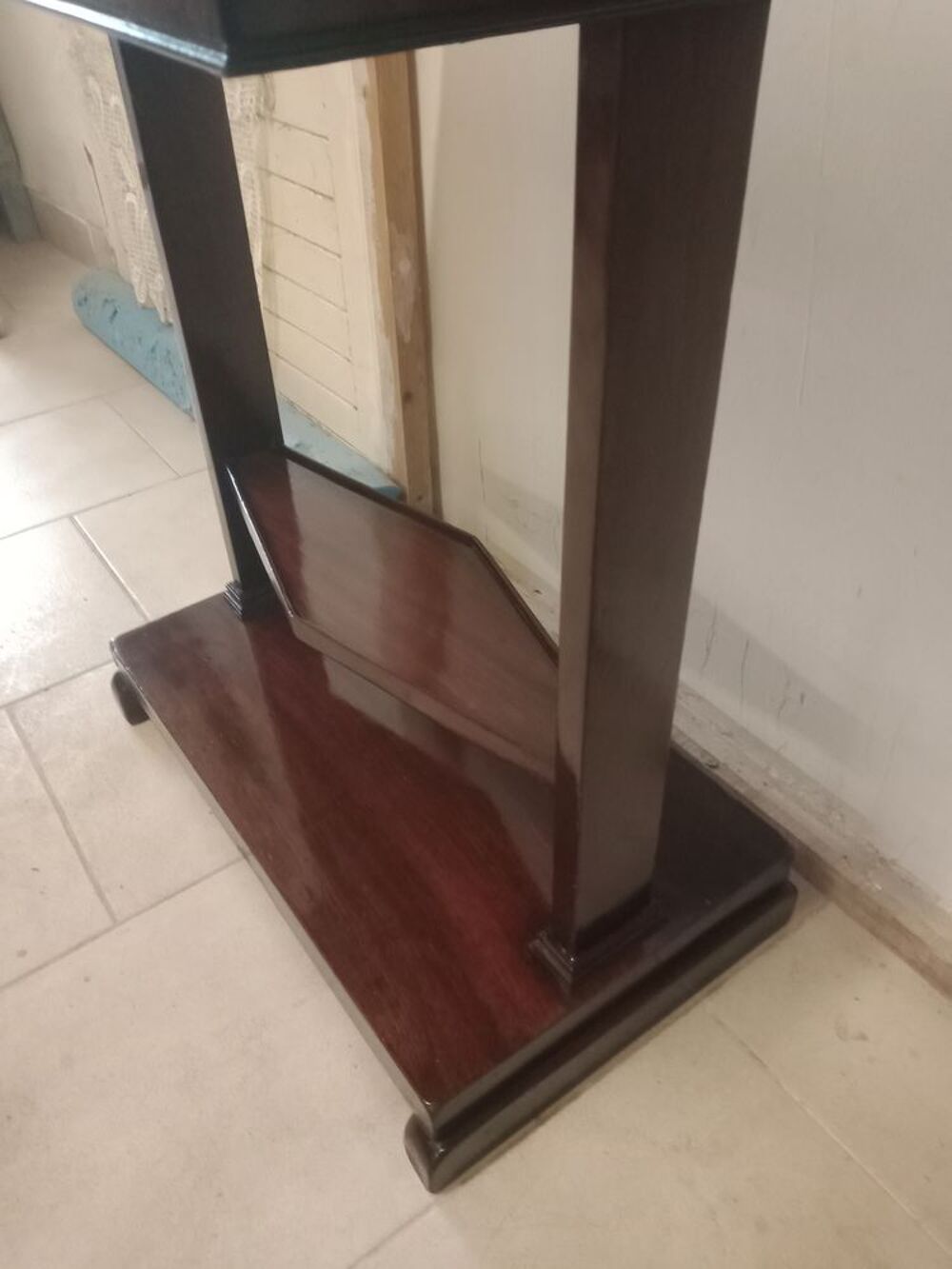 Coiffeuse plinthe acajou 19&eacute;me Meubles