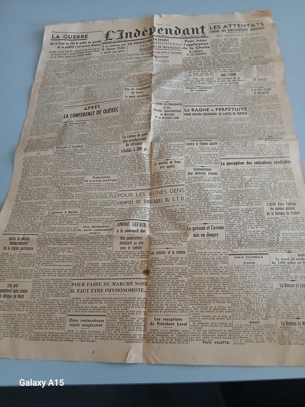 ancien revue de presse d apr&egrave;s guerre 