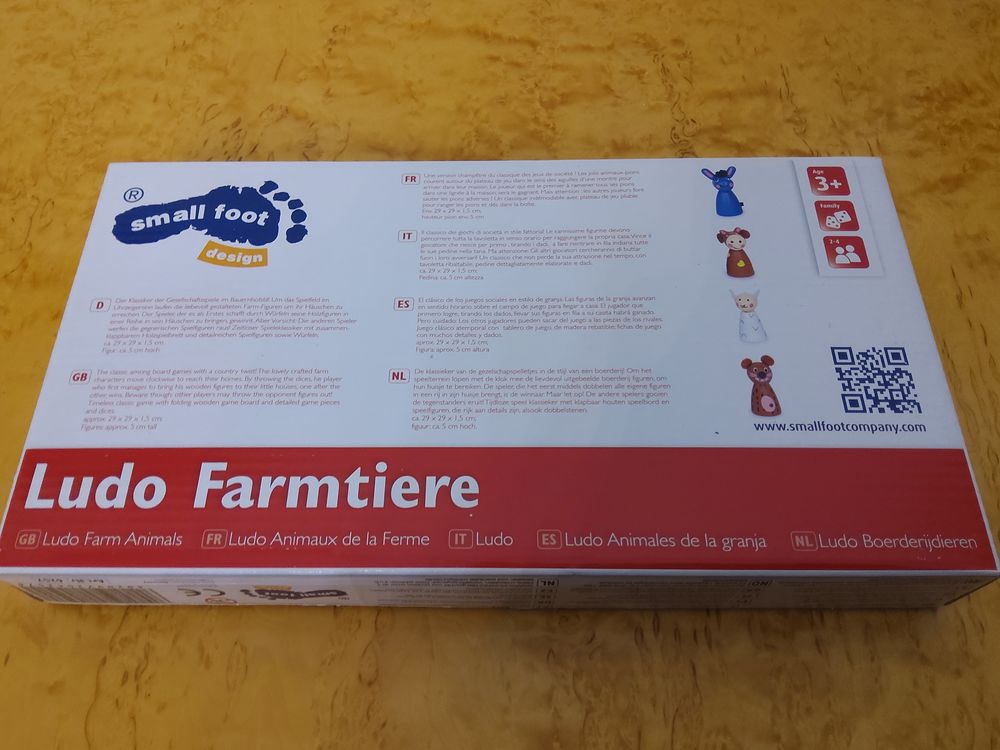 Jeu de soci&eacute;t&eacute; Ludo Fermier de la marque Small Foot en bois Jeux / jouets