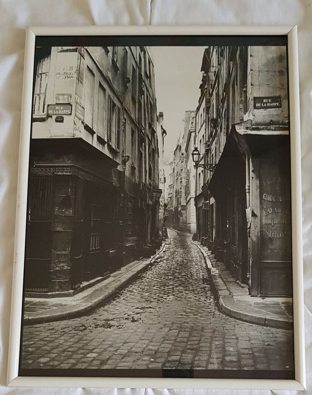 Tableaux photo rue de Paris 19&egrave;me si&egrave;cle Noir Dcoration