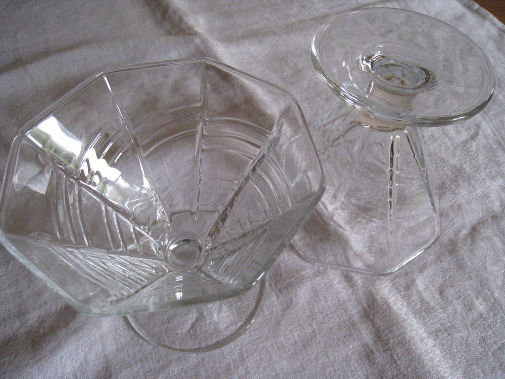 2 coupes &agrave; glace en verre Cuisine