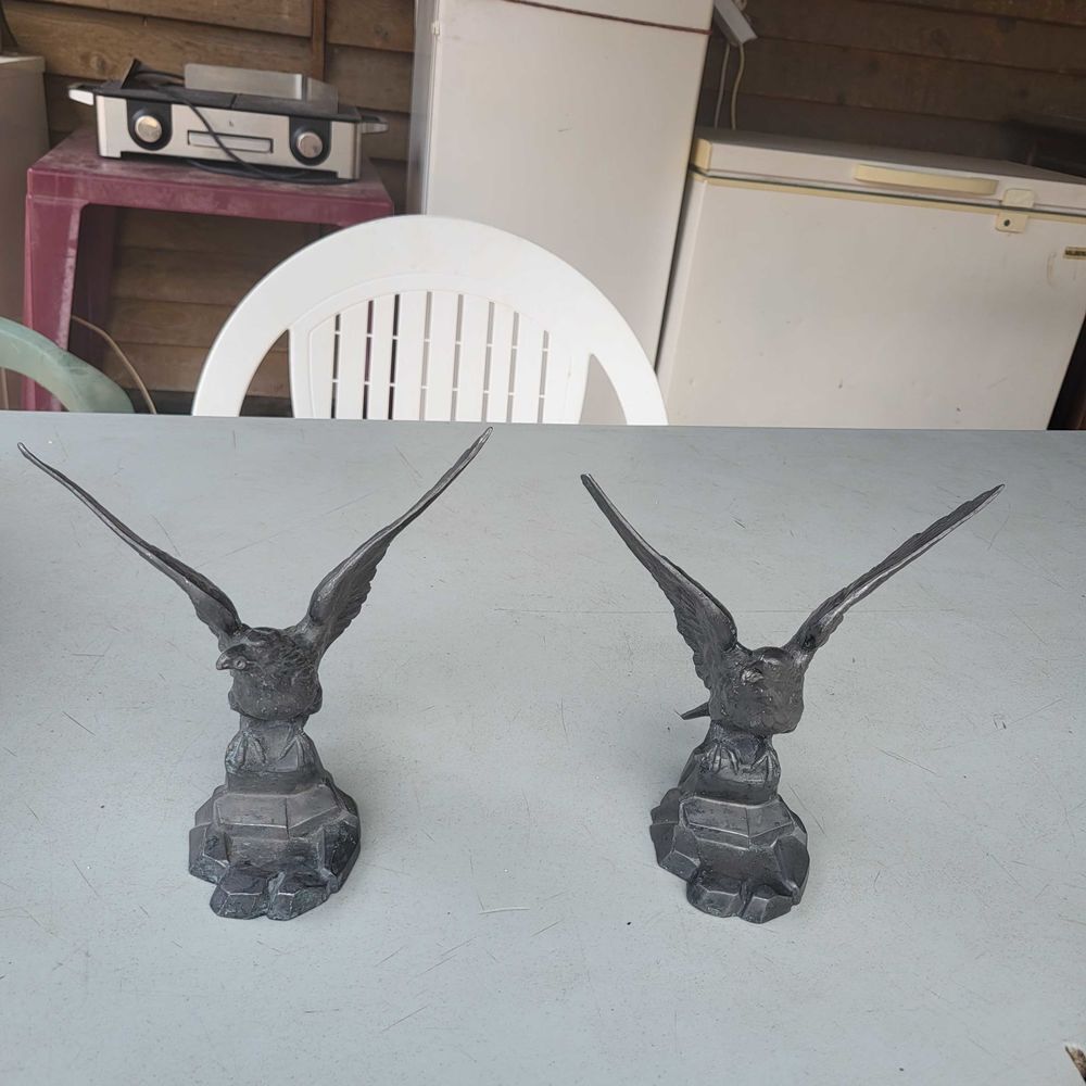 paire d'aigle ancien art d&eacute;co 